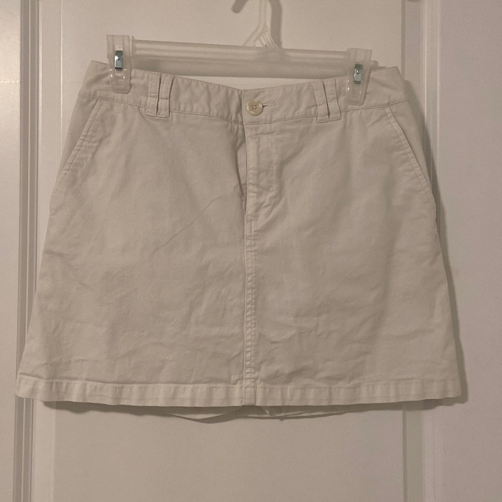 white skort